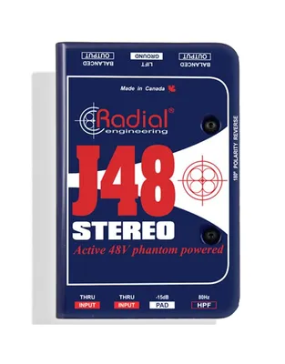 RADIAL J-48-Stereo Active DI Box Stereo