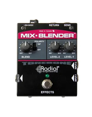 RADIAL Mix-blender Πετάλι Μίξης 2 οργάνων με Class A buffer και FX Loop