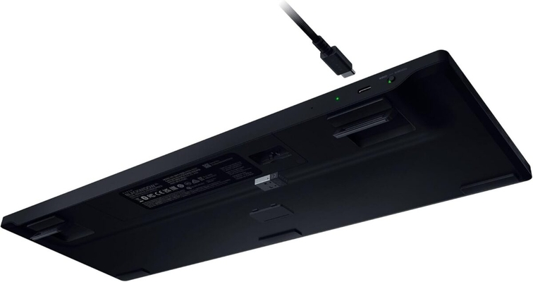 Razer BlackWidow V4 Low Profile HyperSpeed - Wireless / Bluetooth RGB Gaming Keyboard -Green Switch

