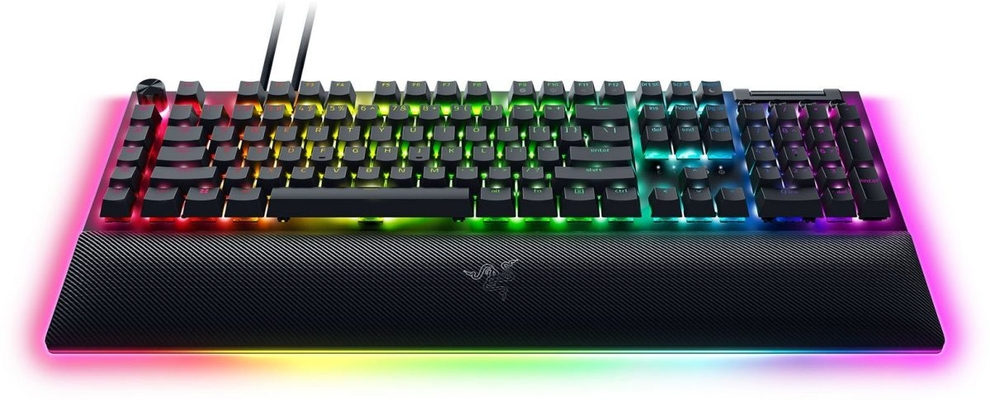 Razer BLACKWIDOW V4 PRO - Gaming Mechanical RGB Keyboard - Green Clicky Switches - Macros - US LAYOU