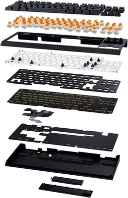 RAZER Blackwidow V4 TKL HYPERSPEED UK Layout - RGB Wireless Hot-Swap Keyboard - Orange Tactile Switc