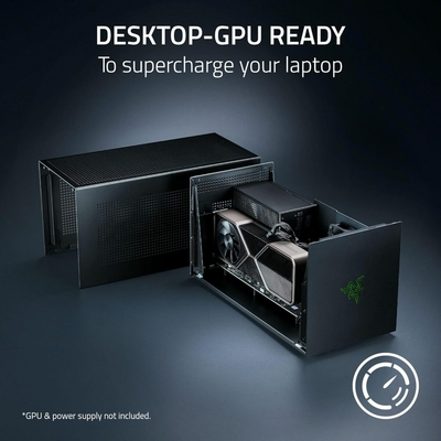 Razer Core X V2 - GPU Enclosure (eGPU)- Thunderbolt 4/5 & USB 4 - 4 Slot NVIDIA/AMD PCIe&nbsp;4&nbsp;-&nbsp;140W&nbsp;PD