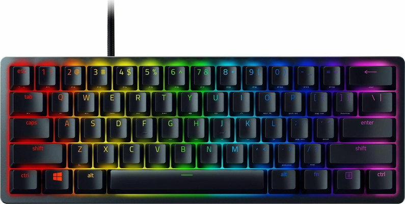 RAZER HUNTSMAN MINI 60% LINEAR RED OPTO MECHANICAL SWITCH GAMING KEYBOARD – US LAYOUT.RZ03-03390200-R3M1