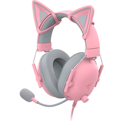 Razer Kitty Ears V2 Quartz Pink - Clip-on Kitty Ears for Headsets - Universal Fit