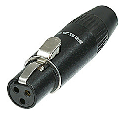REAN REAN TINY 3-POLE ΒΥΣΜΑ, ΘΗΛ. BLK, GOLD CONTACTS