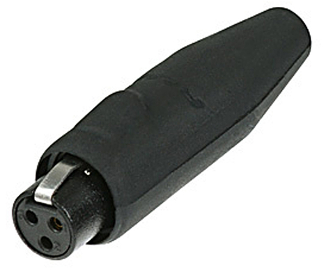 REAN REAN TINY 3-POLE ΒΥΣΜΑ, ΘΗΛ. BLK, GOLD CONTACTS