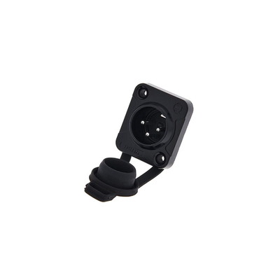 REAN ΣΑΣΙ XLR 3PIN ΑΡΣΕΝΙΚΟ ΜΕ ΚΑΛΥΜΑ ΜΑΥΡΟ