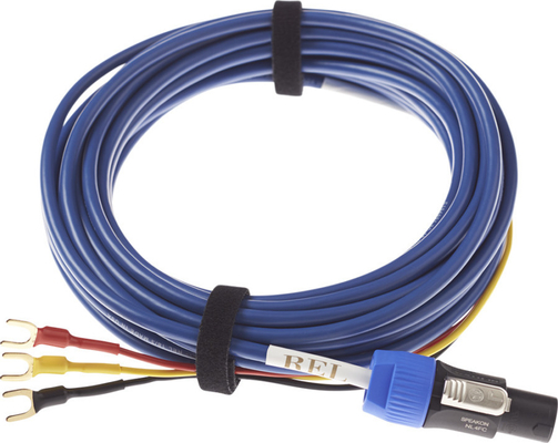 Rel Acoustics Bassline Blue Upgrade Cable | 3x Spade - Speakon male 6m