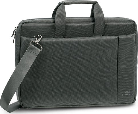 Rivacase Central 8231 Τσάντα Ώμου / Χειρός για Laptop 15.6" (Grey)