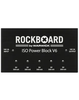 ROCKBOARD by Warwick ISO Power Block V6 Τροφοδοτικό για Πετάλια Εφέ