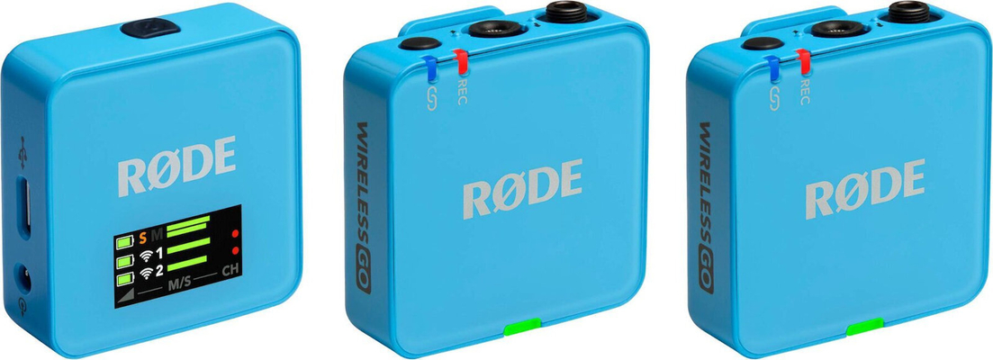 RODE Wireless GO 3RD GEN Blue Ασύρματο Μικρόφωνο Πέτου (Σετ)
