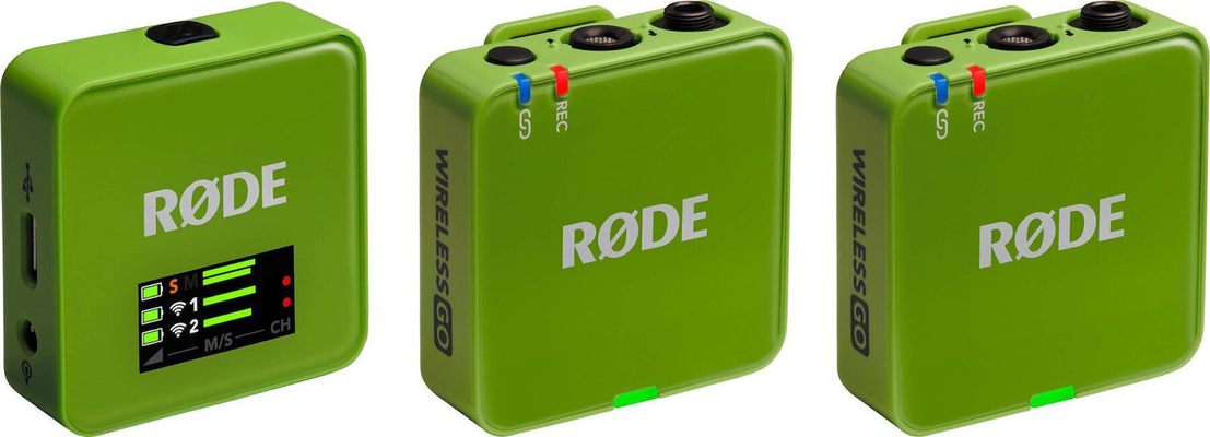 RODE Wireless GO 3RD GEN Green Ασύρματο Μικρόφωνο Πέτου (Σετ)