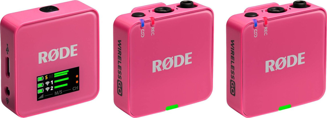 RODE Wireless GO 3RD GEN Pink Ασύρματο Μικρόφωνο Πέτου (Σετ)