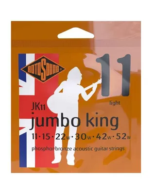ROTOSOUND JK11 Jumbo King Χορδές Ακουστικής Κιθάρας Phosphor Bronze .11-.52 Light
