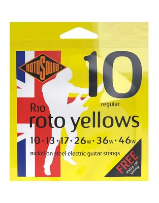 ROTOSOUND R10 Roto Yellows Χορδές Ηλεκτρικής Κιθάρας Nickel On Steel .010-.046 Regular