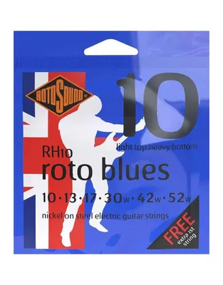 ROTOSOUND RH10 Roto Blues Χορδές Ηλεκτρικής Κιθάρας Nickel On Steel .010-.052 Light Top Heavy Bottom