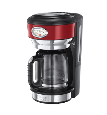 RUSSELL HOBBS 21700-56 Retro Ribbon Red Coffee Maker