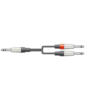 S6J-2M6J300 Καλώδιο Ήχου 6.3mm TRS Jack - 2 x 6.3mm Mono Jack 3m (Τεμάχιο)