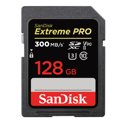 SanDisk Extreme PRO 128GB SDHC + UHS-II + 2 years RescuePRO Deluxe