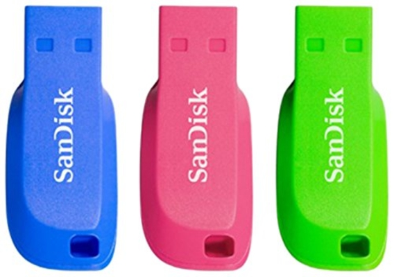 SanDisk SDCZ50C-032G-B46T Blade USB 2.0 3-pack 32GB