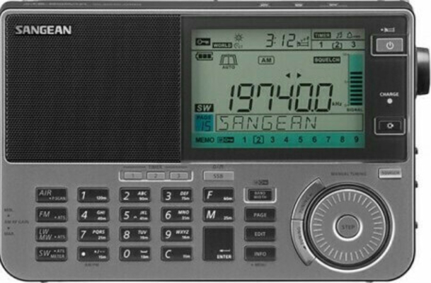 Sangean ATS-909X2 Φορητό Ραδιόφωνο Ραδιόφωνο παγκόσμιας μπάντας (Black)
