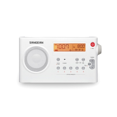 Sangean PACK PR-D7 WHITE FM/AM/BLUETOOTH PORTABLEDIGITAL TUNING RECEIVER