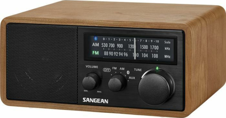 Sangean WR-11 BTplus Επιτραπέζιο Ραδιόφωνο με Bluetooth Ξύλο