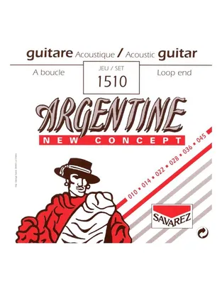 SAVAREZ Argentine 1510 Χορδές Ακουστικής Κιθάρας Gypsy Jazz Loop End .010-.045 Extra Light