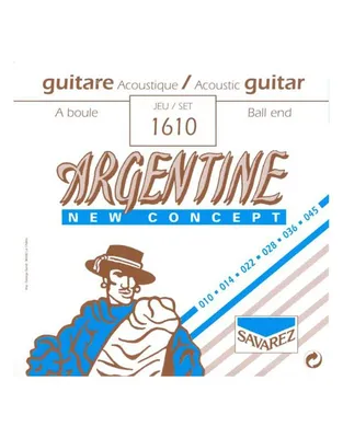 SAVAREZ Argentine 1610 Χορδές Ακουστικής Κιθάρας Gypsy Jazz Ball End .010-.045 Extra Light