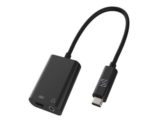 Scosche CAAP-SP Αντάπτορας Ήχου με Θύρα Φόρτισης USB-C Black