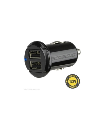 Scosche USBC242M Φορτιστής Αυτοκινήτου USB 12W+12W Black