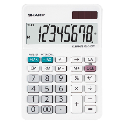 Sharp EL-310WB Αριθμομηχανή 12 Ψηφίων σε Λευκό Χρώμα