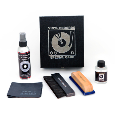 Simply Analog Vinyl Record Cleaning Boxset Deluxe Edition Μαύρο