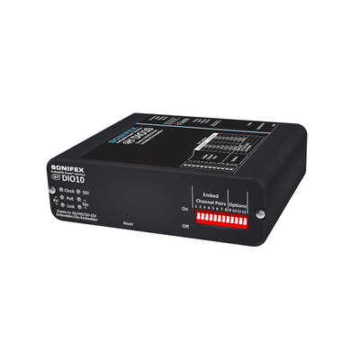 SONIFEX Dante to 3G/HD/SD-SDI Embedder & De-Embedder