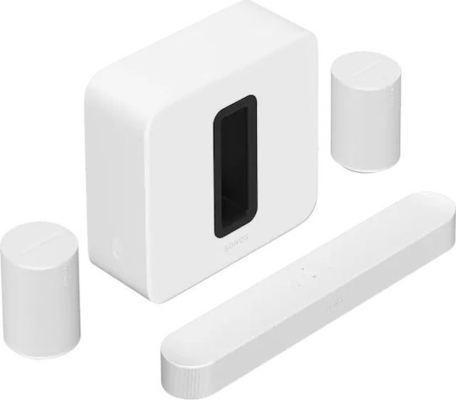 Sonos 5.1 Premium Immersive Set  Beam Gen2 + 2xEra 100 SL + Sub 4 White