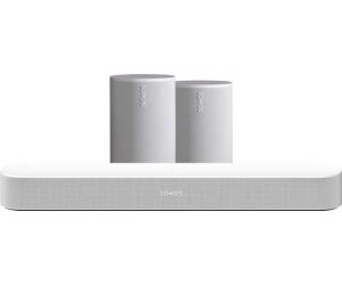 Sonos Beam 5.0 Surround Set (Beam Gen2 + 2xEra 100SL) White
