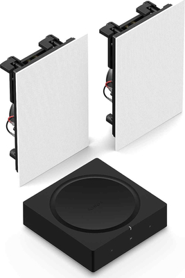 Sonos In-Wall Σετ Ηχεία Εγκαταστάσεων  with Amplifier σε Λευκό Χρώμα