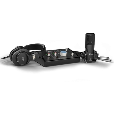 SSL2 Recording Pack Set With SSL2 Audio Interface - Microphone - Headphones