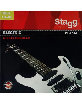 STAGG EL-1046 Χορδές Ηλεκτρικής Κιθάρας Nickel Plated .010-.046 Regular