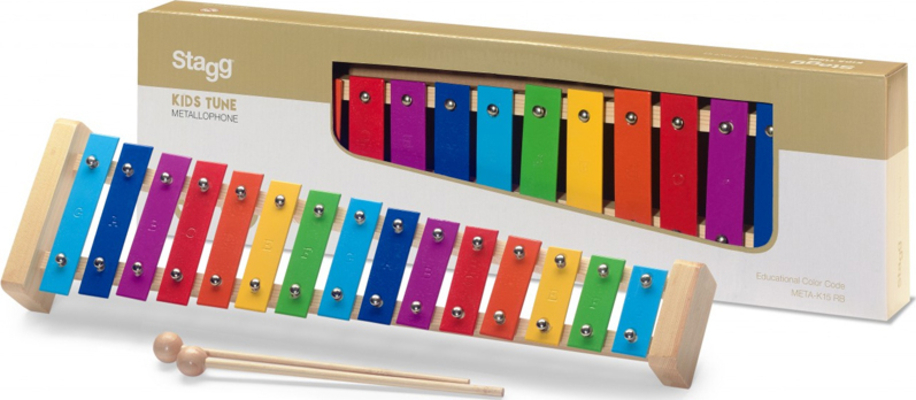 STAGG META-K15 RB Μεταλλόφωνο Rainbow 15 Νότες 23970