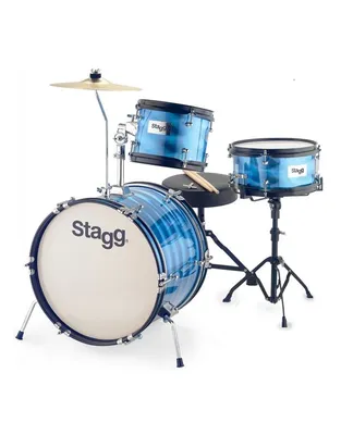 STAGG TIM JR 3/16B BL Ακουστικό Drum Set Junior με Πιατίνια