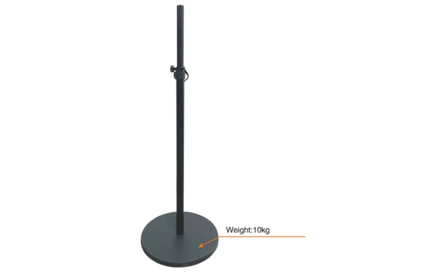Standsteel ST-SR41181BK Βάση ηχείου Δαπέδου με Στρογγυλή Βάση - Μαύρο