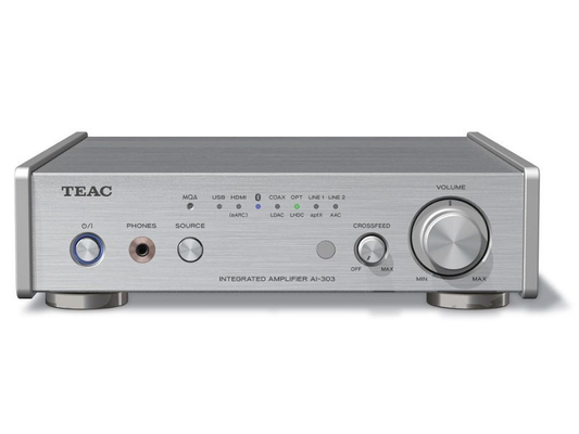 TEAC AI-303 USB DAC και Oλοκληρωμένος Eνισχυτής Aσημένιο