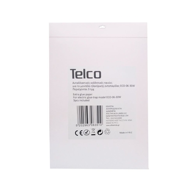 Telco Αυτοκόλλητα χαρτιά με κόλλα για ECO-06-30W 3ΤΜΧ.