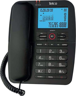 Telco GCE-6215 Ενσύρματο επιτραπέζιο σταθερό τηλέφωνο (Black)