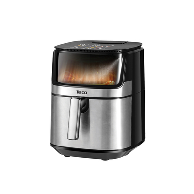 Telco TTAF-760AZ 060149 Air Fryer 8lt Smart με Wi-Fi και λειτουργία ατμού Ασημί