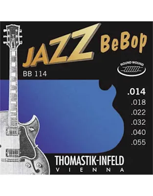 THOMASTIK BB114 Ηλ.Κιθάρας Jazz BeBop Roundwound .014-.055 Medium