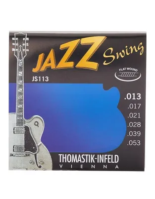 THOMASTIK JS113 Χορδές Ηλεκτρικής Κιθάρας Jazz Swing Flatwound .013-.053 Medium
