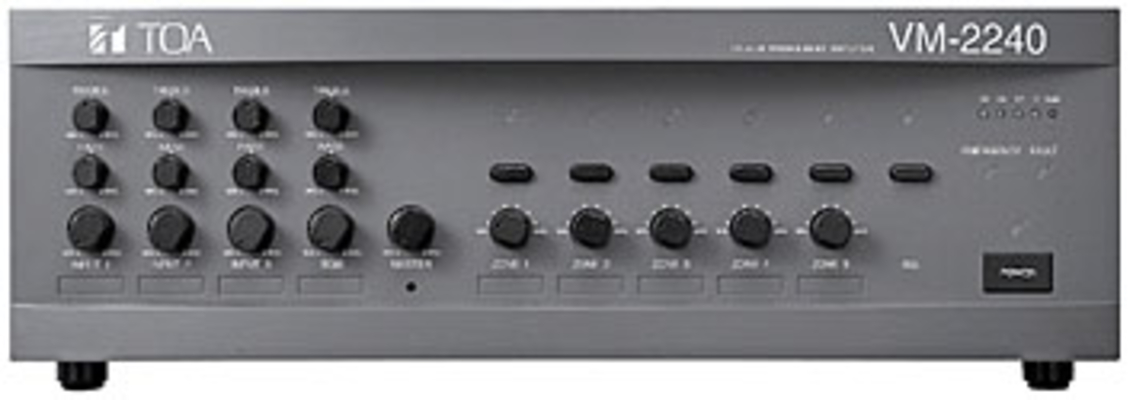 TOA ΜΙΚΤΗΣ-ΕΝΙΣΧΥΤΗΣ 4 ΕΙΣΟΔΩΝ 120W/100V 5 ΖΩΝΕΣ