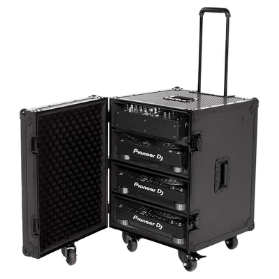 UDG GEAR  U91101BL ULTIMATE FL CASE FOR 4 CDJ MIXER BLACK PLUS
